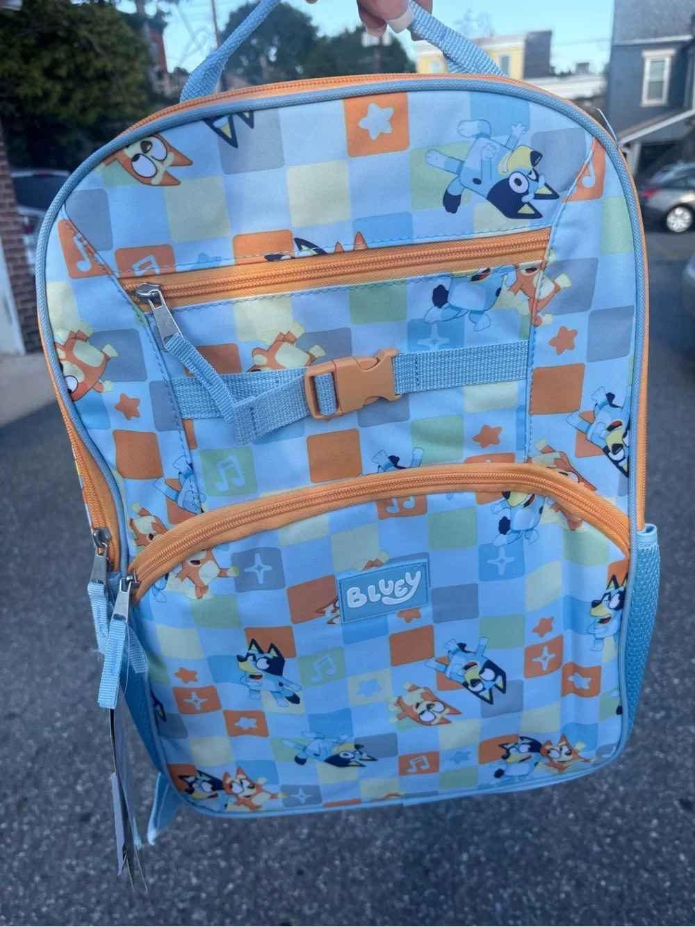 Kids Backpack – Blue & Orange